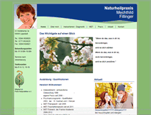 Tablet Screenshot of naturheilpraxis-fillinger.de